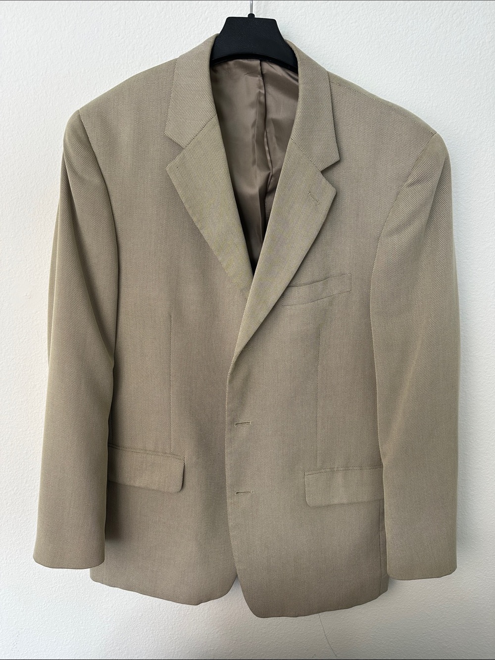 Alfani Men's Light Khaki Single-Breasted Sport Coat